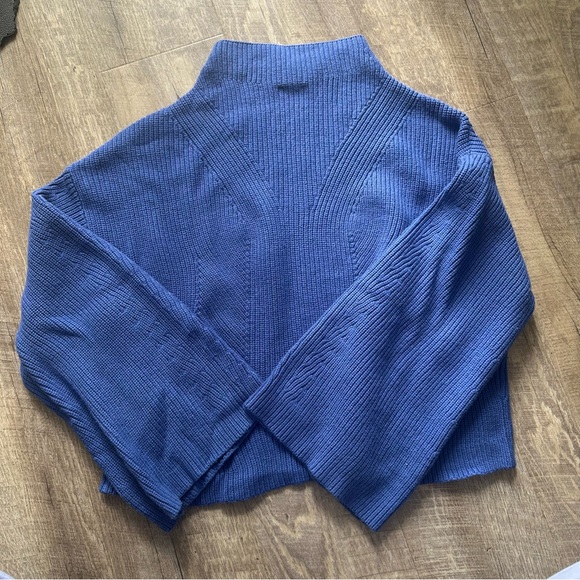 Maeve Katey Mock-Neck Bell-Sleeve Sweater - Picture 3 of 5